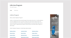 Desktop Screenshot of lifelineprogram.org