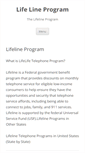 Mobile Screenshot of lifelineprogram.org